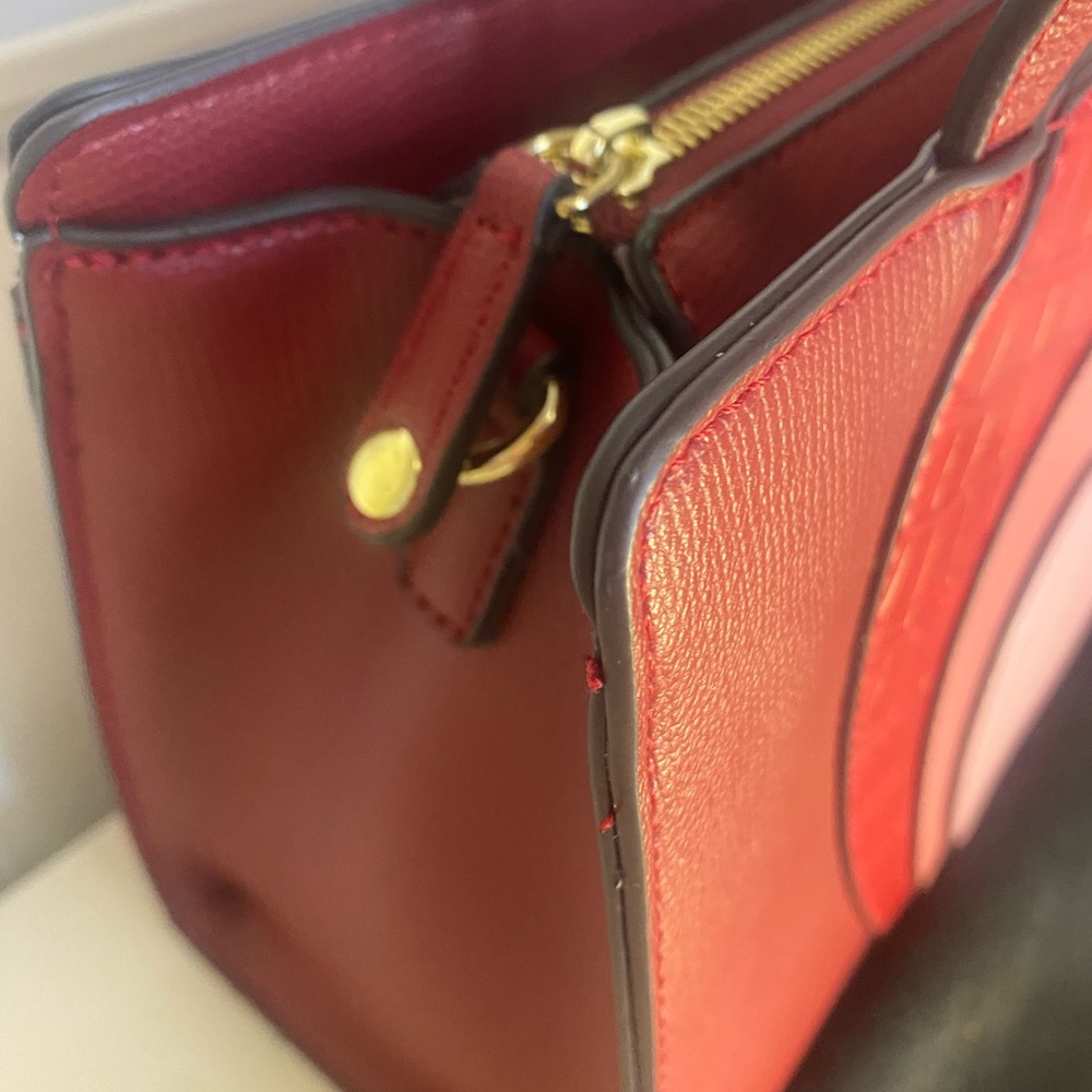 Karl Lagerfeld Red and Pink Heart Tote Bag - Picture 4 of 8